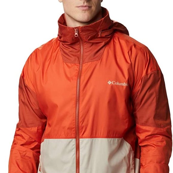 Columbia Other - 🆕Columbia Men's Point Park Lined Windbreaker,Ancient Fossil/Bonfire/Dark Sienna